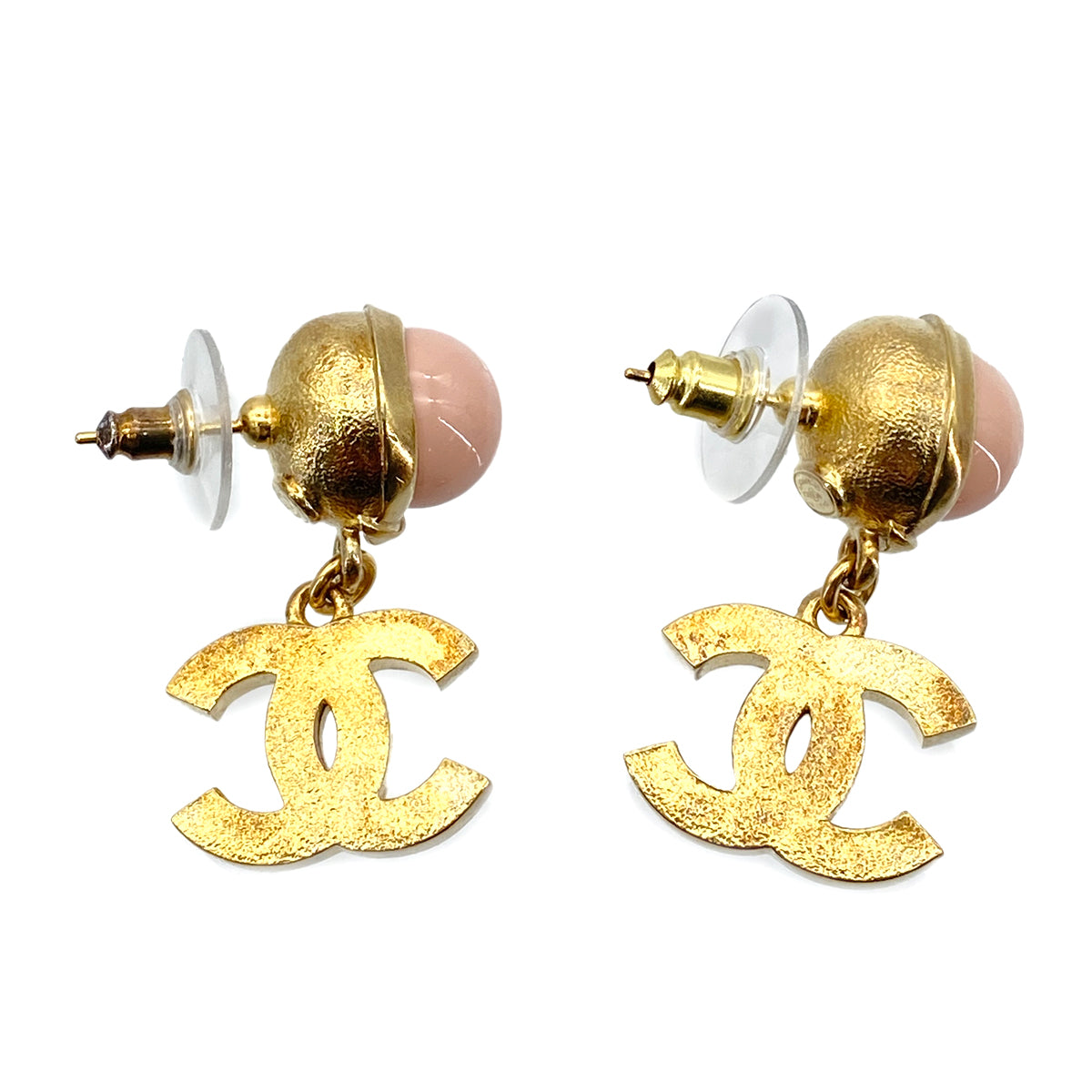 CHANEL EARRINGS COCOMARK SWING RHINESTONE ACCESSORY C22A 90265342