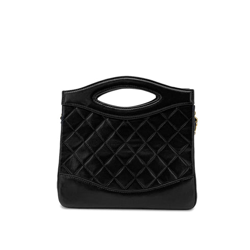 CHANEL VINTAGE 2WAY HAND CHAIN SHOULDER BAG BLACK LAMB SKIN 90265415 - PURPOSE