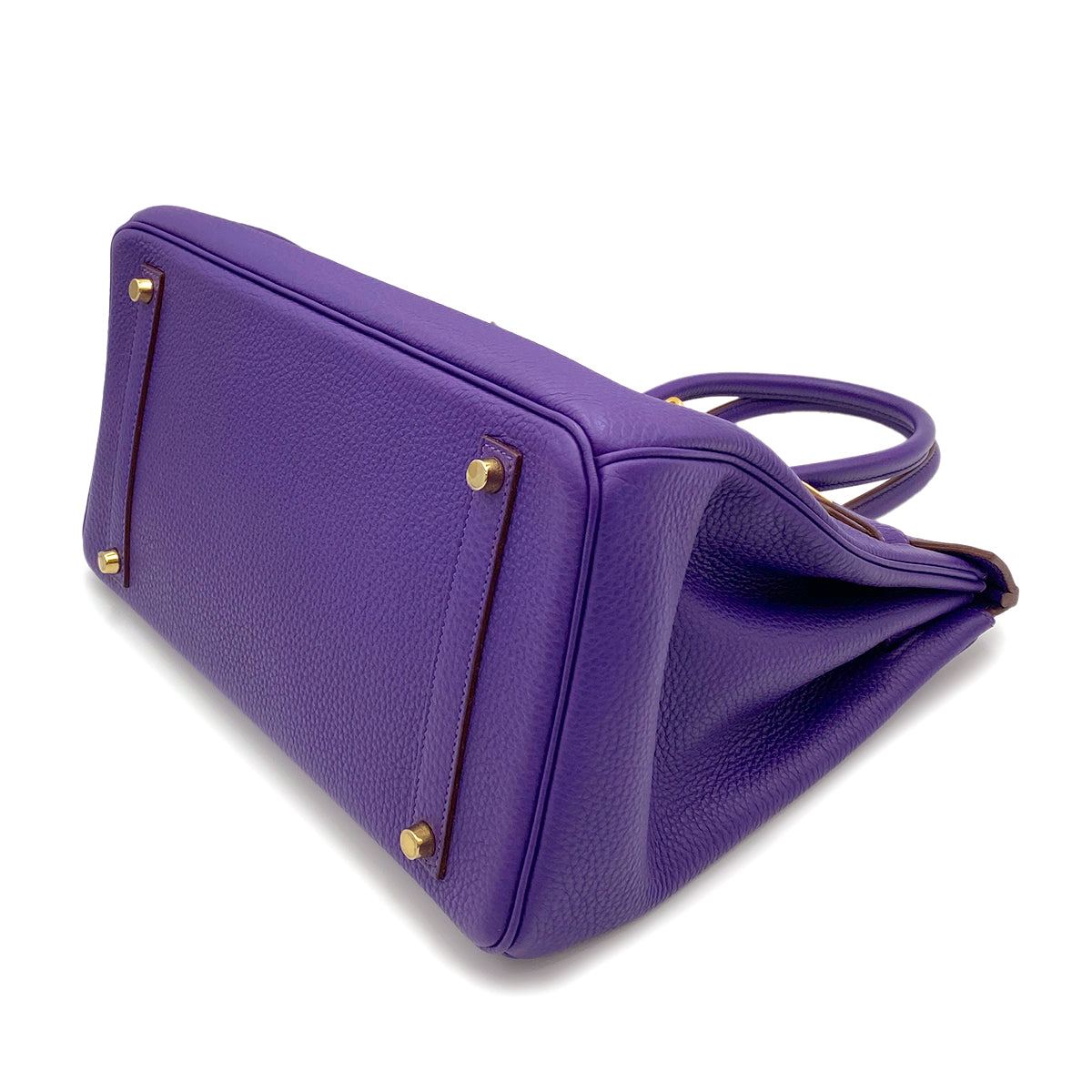 HERMES BIRKIN 35 IRIS TOGO HAND BAG □N GHW 90265590