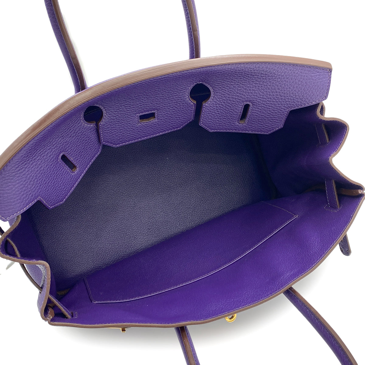 HERMES BIRKIN 35 IRIS TOGO HAND BAG □N GHW 90265590