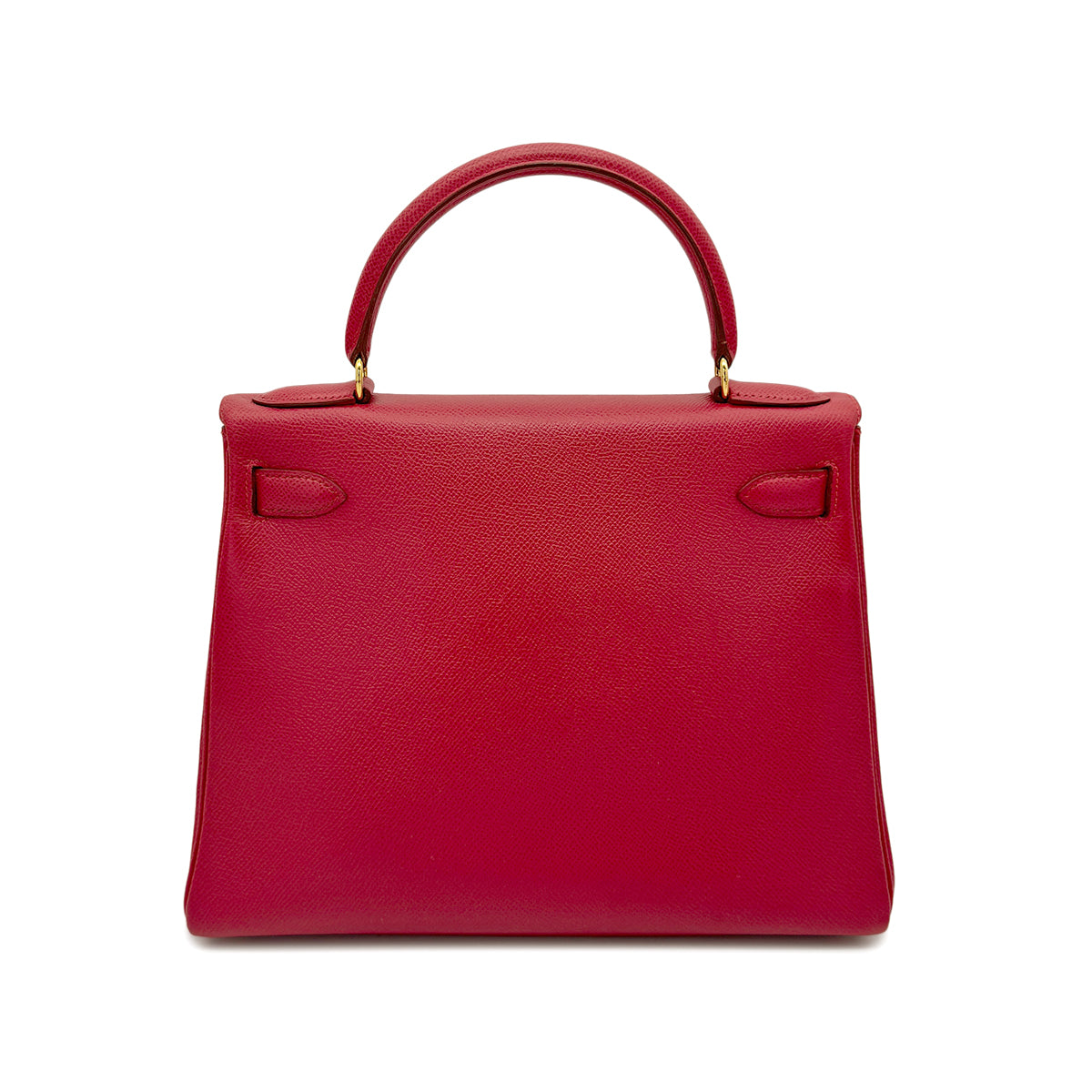 HERMES KELLY 28 RETOURNE ROUGE VIF COUCHEVEL HAND SHOULDER BAG 〇Z GHW 90265592