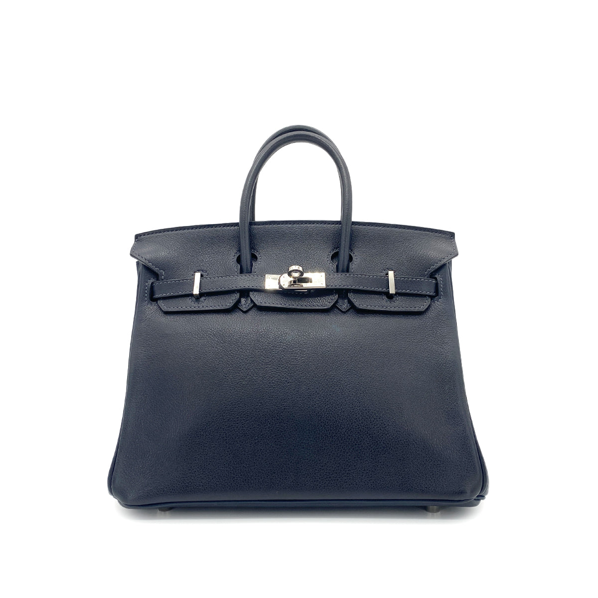 HERMES BIRKIN 25 BLEU NUIT VEAU GULLIVER HAND BAG □M SHW 90265595