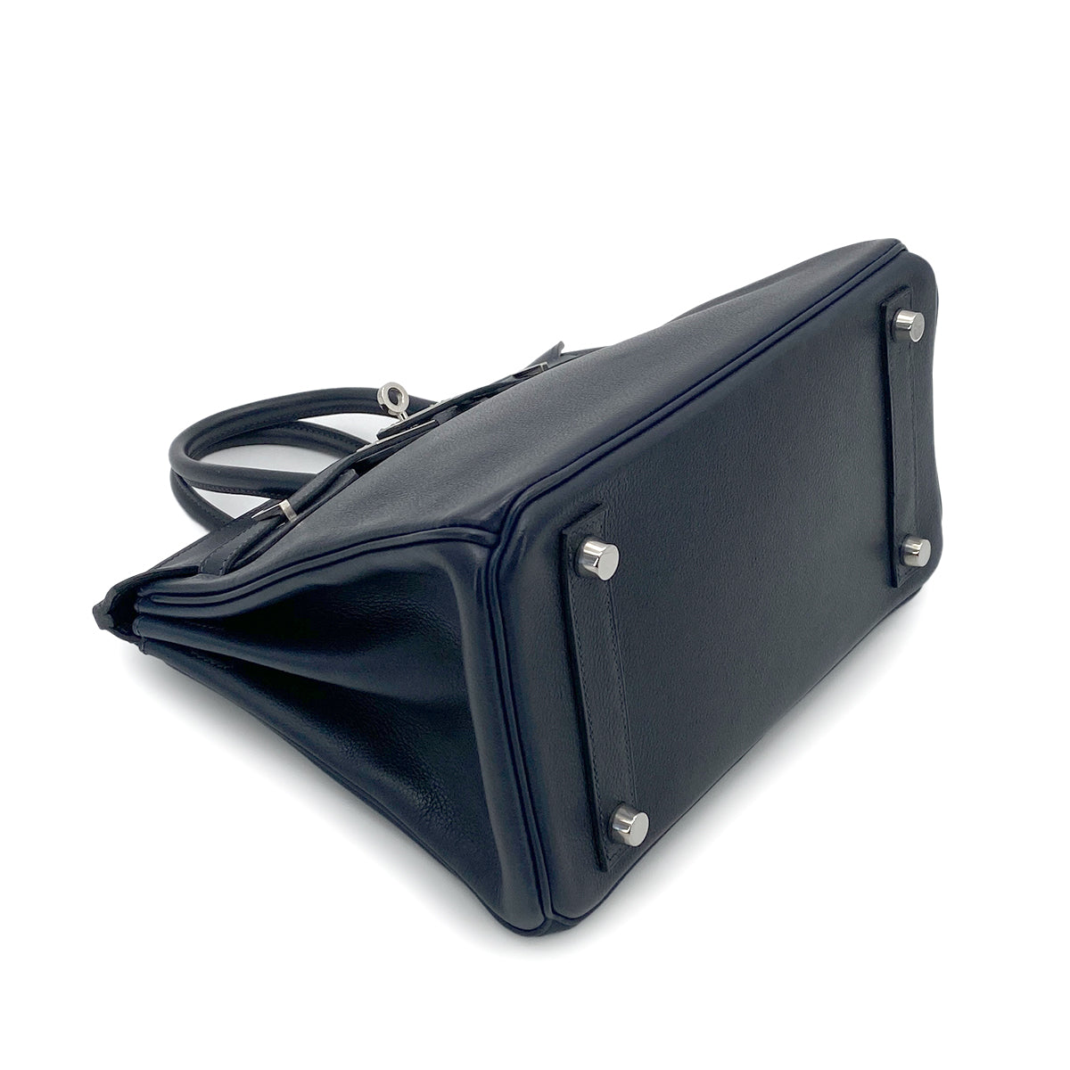 HERMES BIRKIN 25 BLEU NUIT VEAU GULLIVER HAND BAG □M SHW 90265595