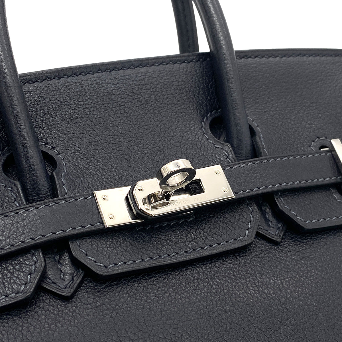 HERMES BIRKIN 25 BLEU NUIT VEAU GULLIVER HAND BAG □M SHW 90265595