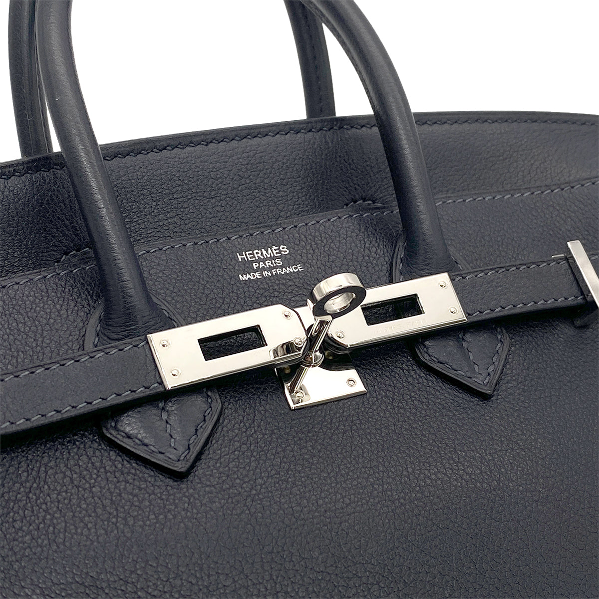 HERMES BIRKIN 25 BLEU NUIT VEAU GULLIVER HAND BAG □M SHW 90265595
