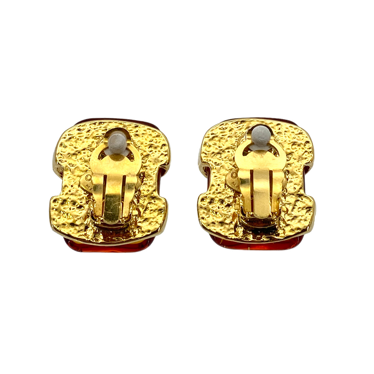 CHANEL VINTAGE EARRINGS COCOMARK STONE ACCESSORY 94P 90265596