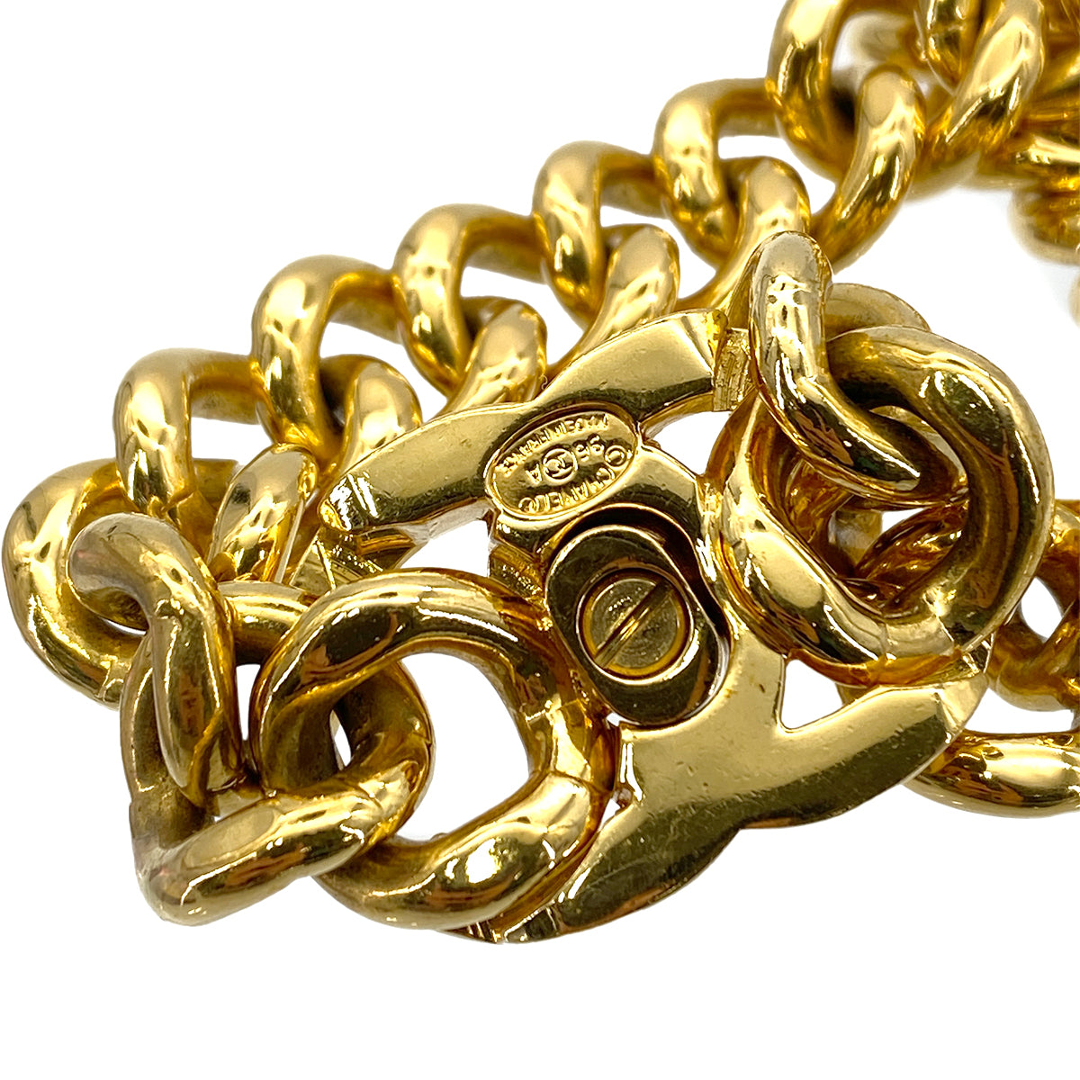 CHANEL VINTAGE NECKLACE COCOMARK TURN LOCK ACCESSORY 96A 90265597