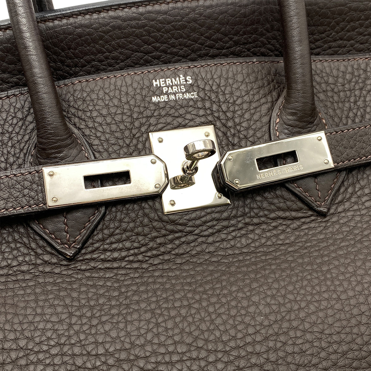 HERMES BIRKIN 35 HAVANNE TAURILLON CLEMENCE HAND BAG □G SHW 90265890