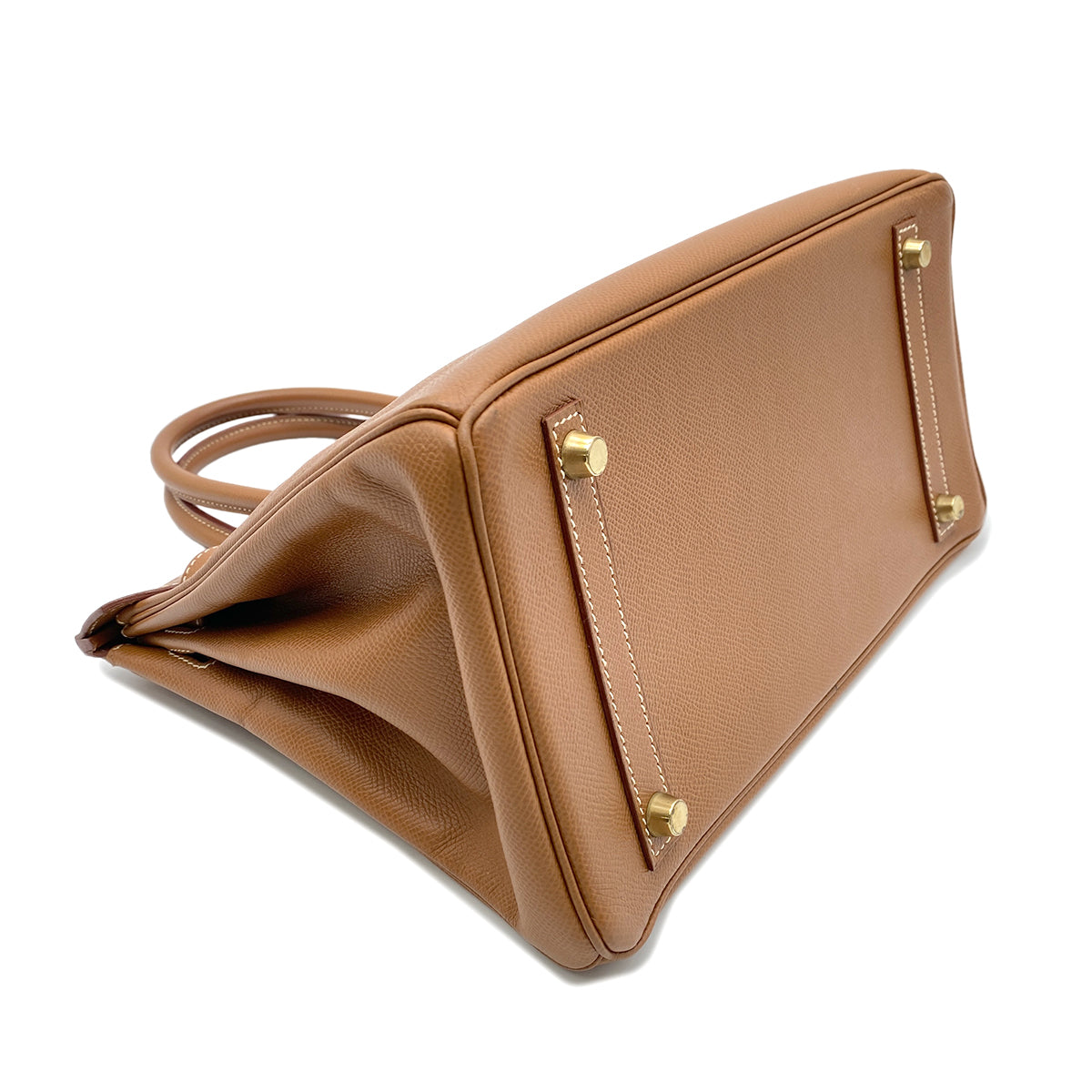 HERMES BIRKIN 30 GOLD COUCHEVEL HAND BAG □A GHW 90265893