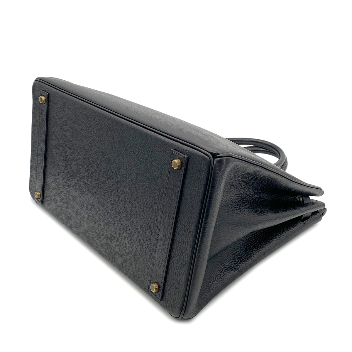 HERMES BIRKIN 40 BLACK ARDENNES HAND BAG 〇Y GHW 90265895