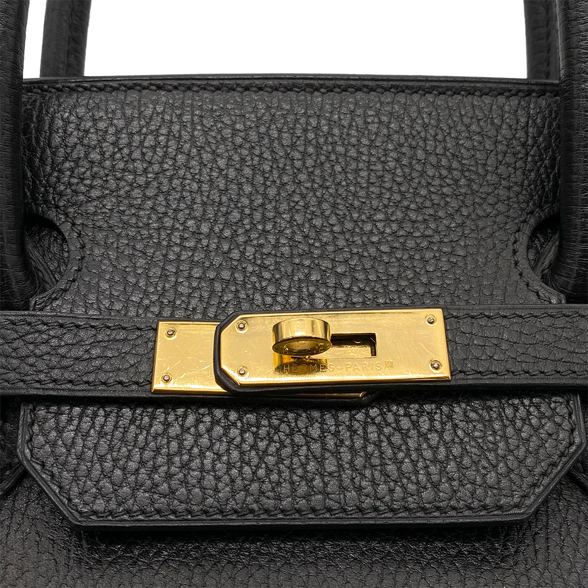 HERMES BIRKIN 40 BLACK ARDENNES HAND BAG 〇Y GHW 90265895