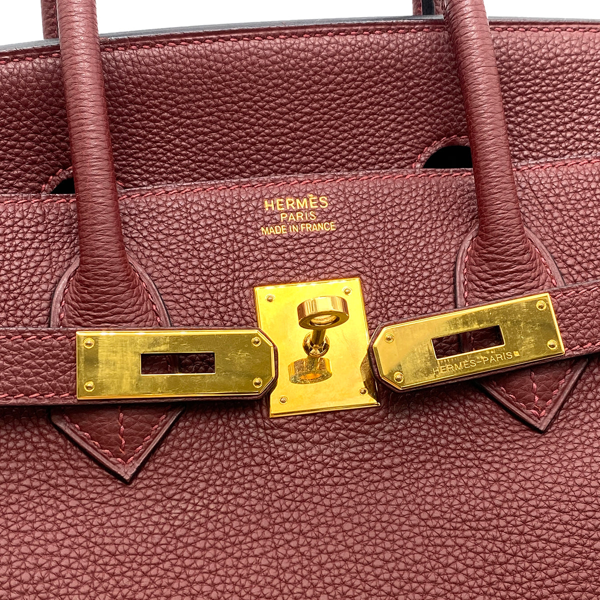 HERMES BIRKIN 35 ROUGE H TOGO HAND BAG □I GHW 90265896