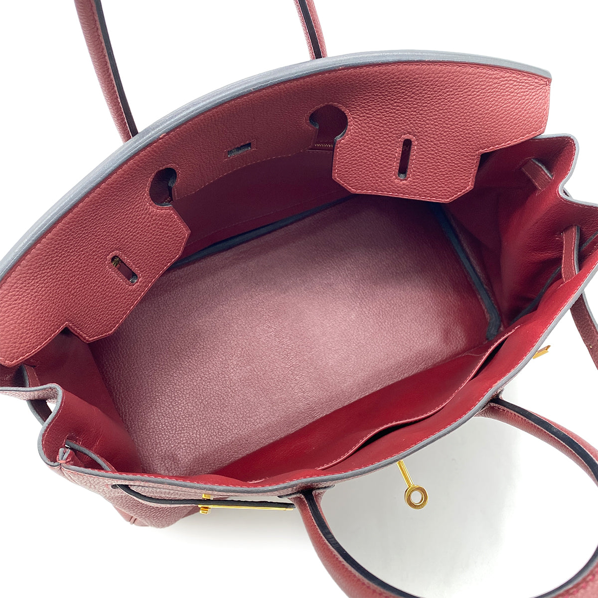 HERMES BIRKIN 35 ROUGE H TOGO HAND BAG □I GHW 90265896