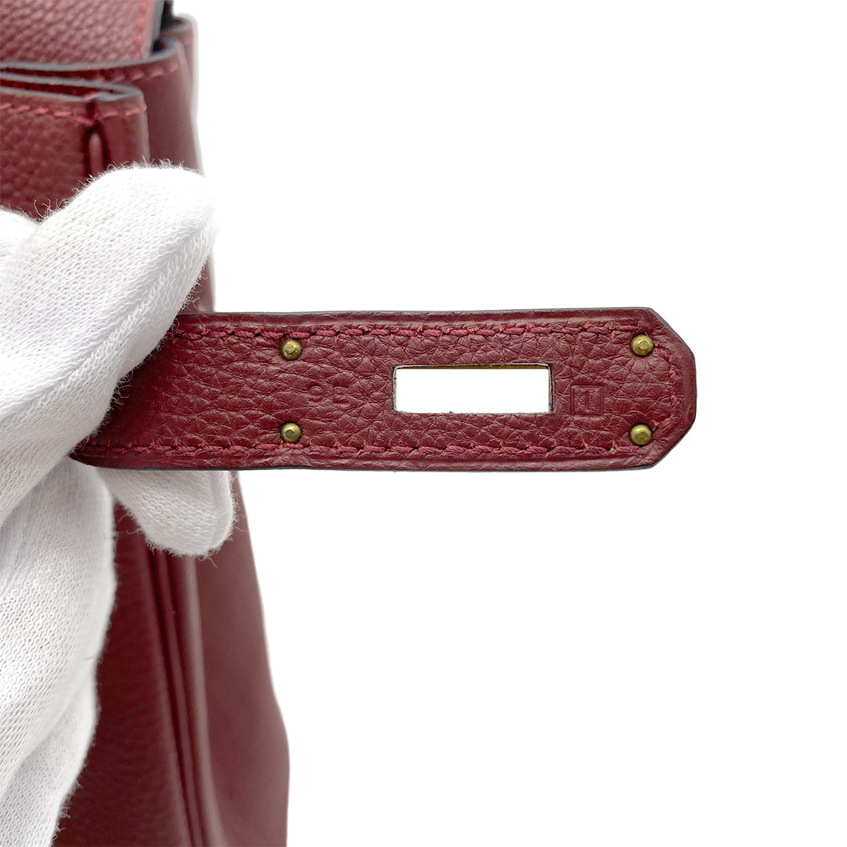 HERMES BIRKIN 35 ROUGE H TOGO HAND BAG □I GHW 90265896