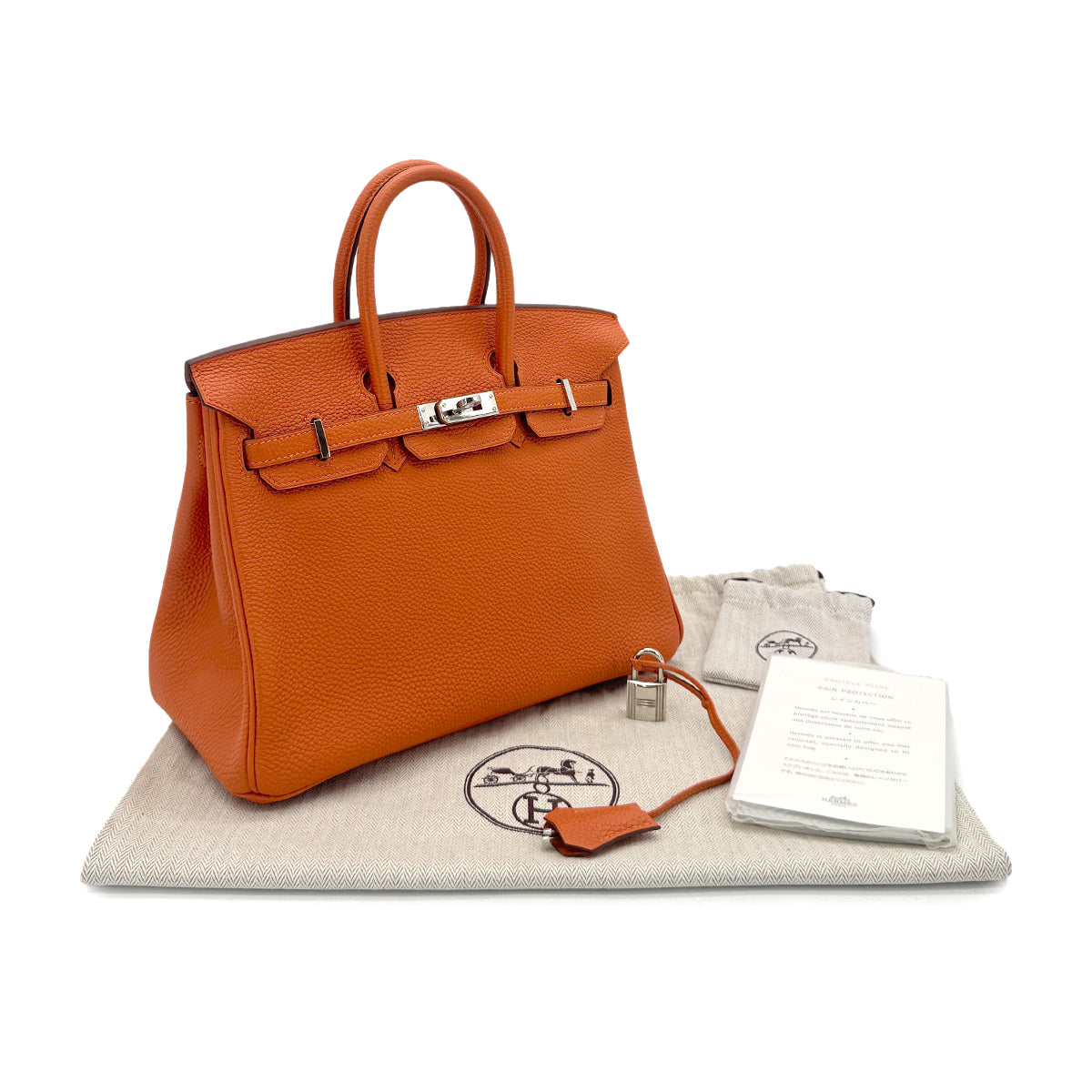 HERMES BIRKIN 25 POTIRON TOGO HAND BAG □M SHW 90265902