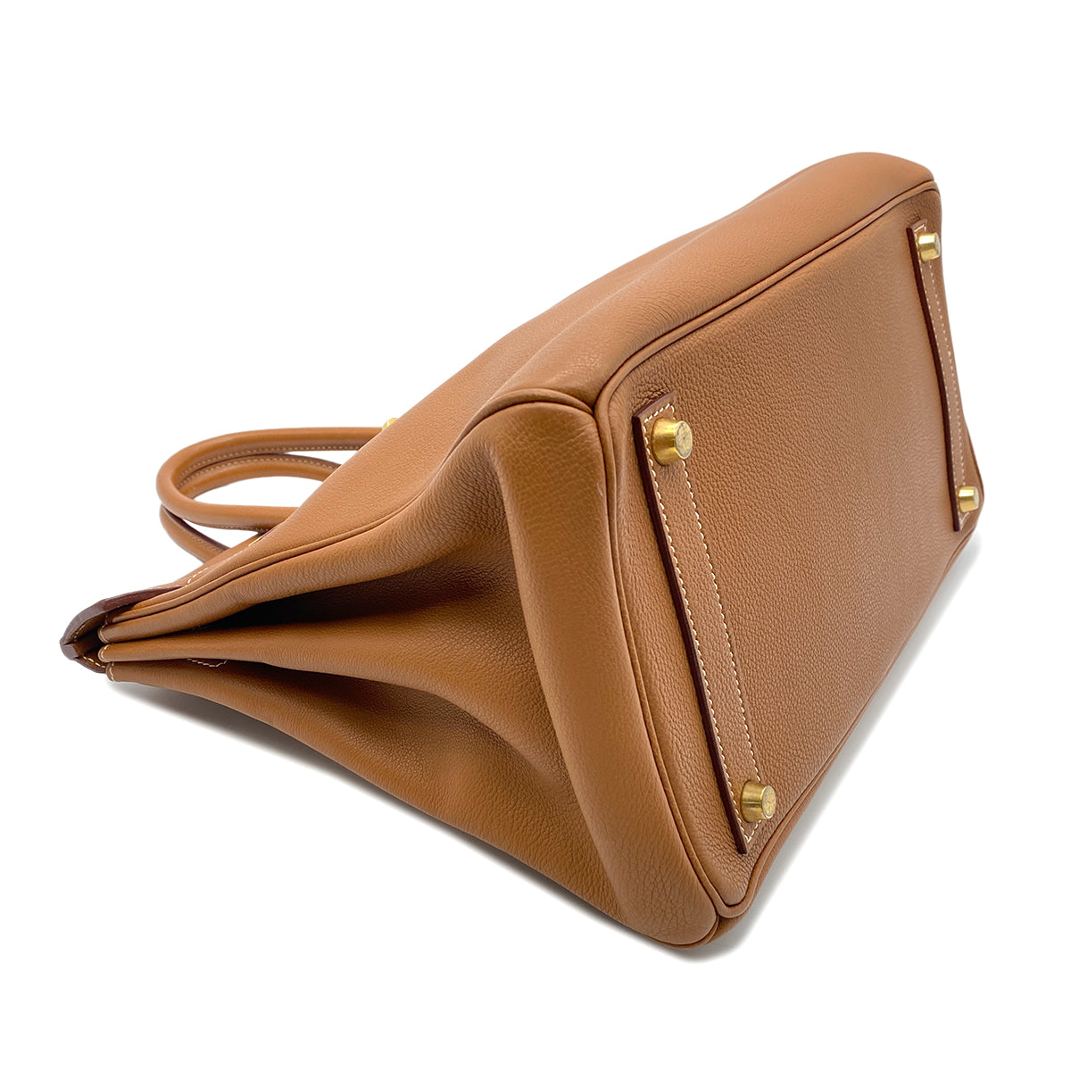 HERMES HAUT A COURROIES 32 GOLD TOGO HAND BAG □F GHW  90265904