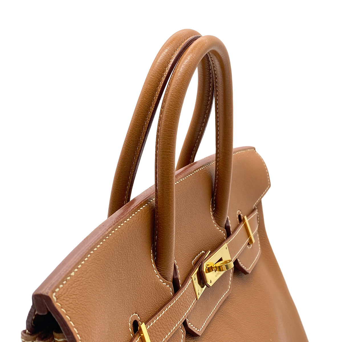 HERMES HAUT A COURROIES 32 GOLD TOGO HAND BAG □F GHW  90265904