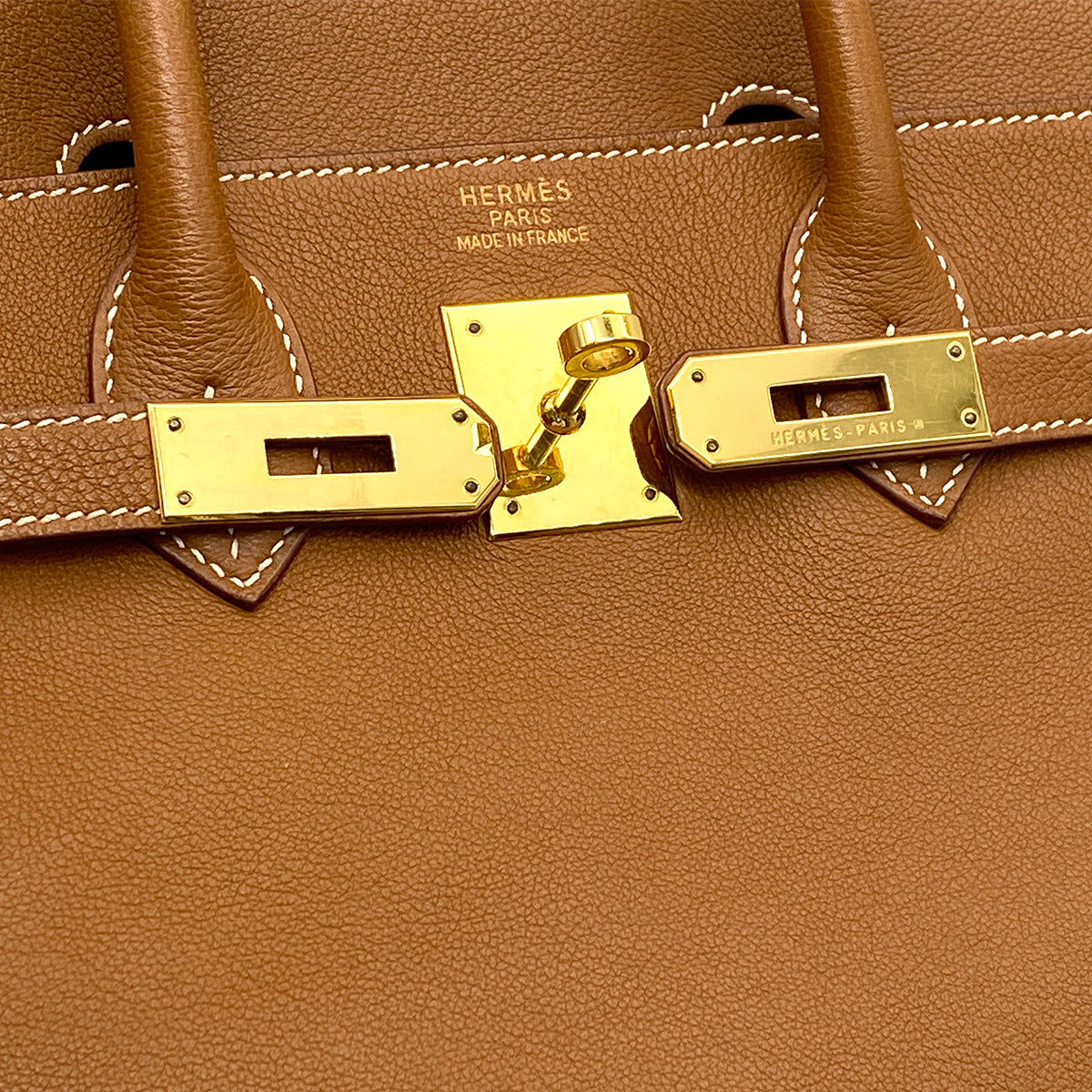 HERMES HAUT A COURROIES 32 GOLD TOGO HAND BAG □F GHW  90265904