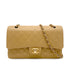 CHANEL VINTAGE CLASSIC FLAP MEDIUM CHAIN SHOULDER BAG BEIGE CAVIAR SKIN 90265918 - PURPOSE