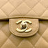CHANEL VINTAGE CLASSIC FLAP MEDIUM CHAIN SHOULDER BAG BEIGE CAVIAR SKIN 90265918 - PURPOSE