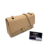 CHANEL VINTAGE CLASSIC FLAP MEDIUM CHAIN SHOULDER BAG BEIGE CAVIAR SKIN 90265918 - PURPOSE