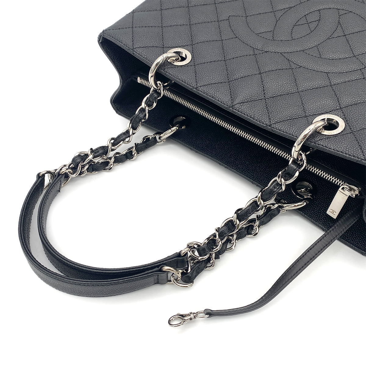 CHANEL GST TOTE BAG BLACK CAVIAR SKIN 90265919