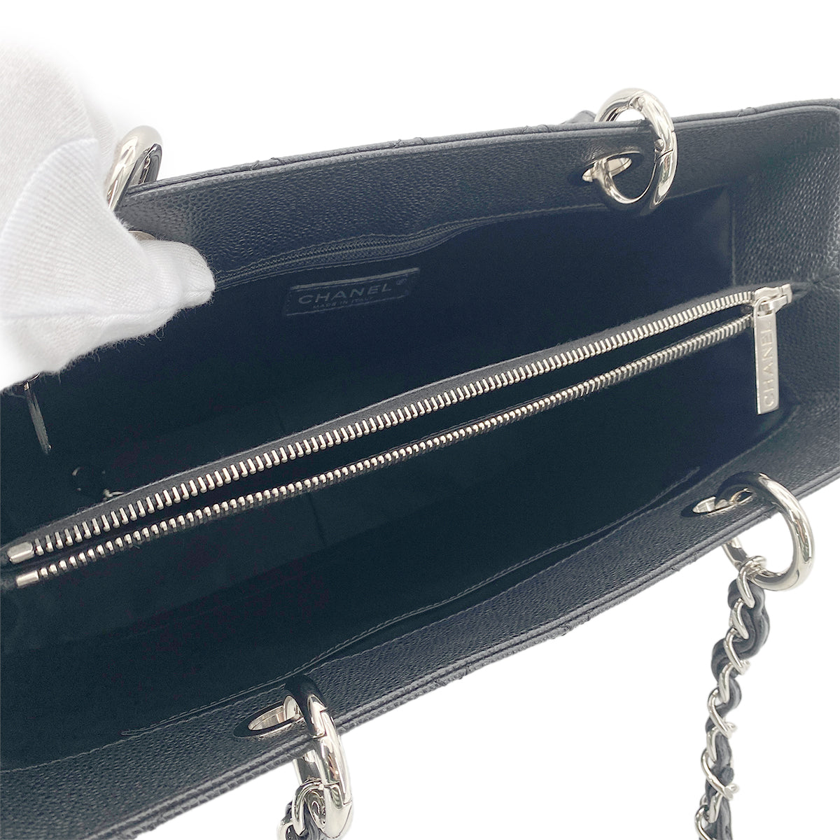 CHANEL GST TOTE BAG BLACK CAVIAR SKIN 90265919