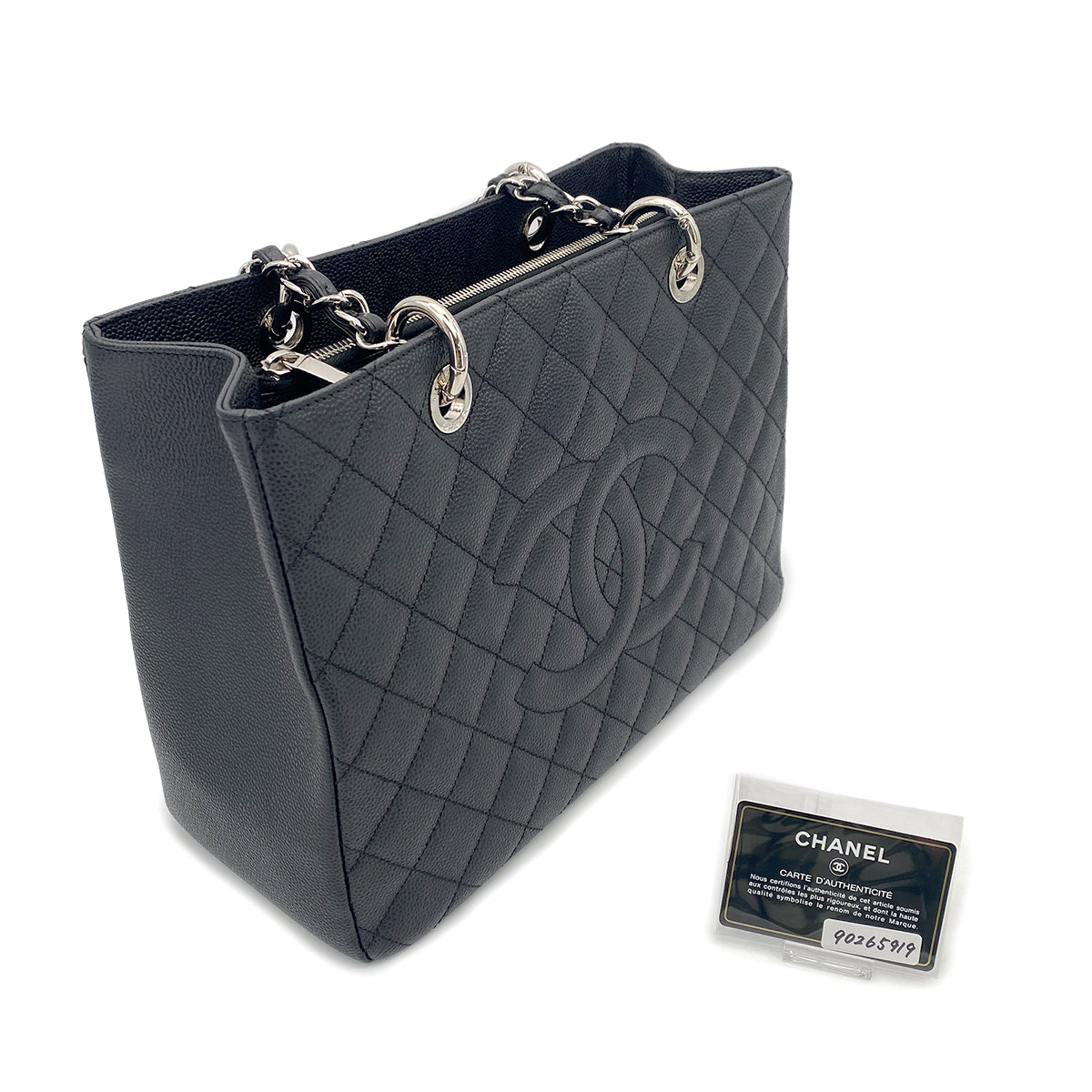 CHANEL GST TOTE BAG BLACK CAVIAR SKIN 90265919