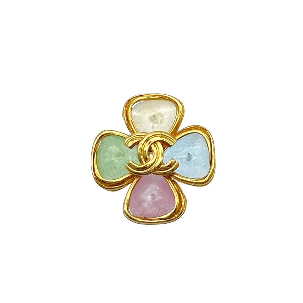 CHANEL VINTAGE COCOMARK BROOCH COLOR STONE ACCESSORY 96P 90265920