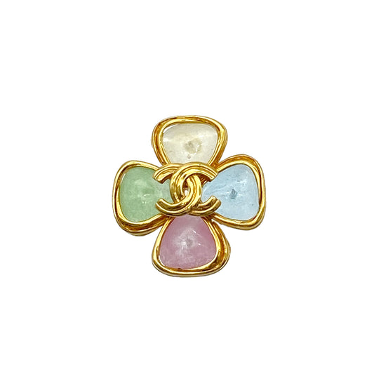CHANEL VINTAGE COCOMARK BROOCH COLOR STONE ACCESSORY 96P 90265920