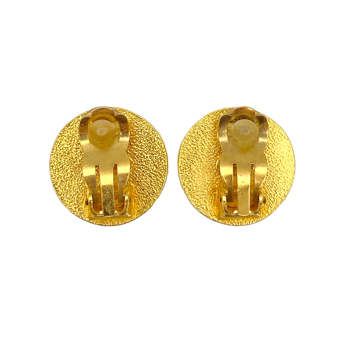 CHANEL VINTAGE EARRINGS COCOMARK ROUND ACCESSORY 97P 90265925