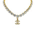 CHANEL VINTAGE NECKLACE RHINESTONE COCOMARK ACCESSORY 95P 90265931 - PURPOSE