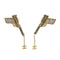 CHANEL EARRINGS COCOMARK RHINESTONE GUN MOTIF ACCESSORY 01A 90265932 - PURPOSE