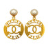 CHANEL VINTAGE EARRINGS COCOMARK LOGO FAKEPEARL SWING ACCESSORY 90265933 - PURPOSE