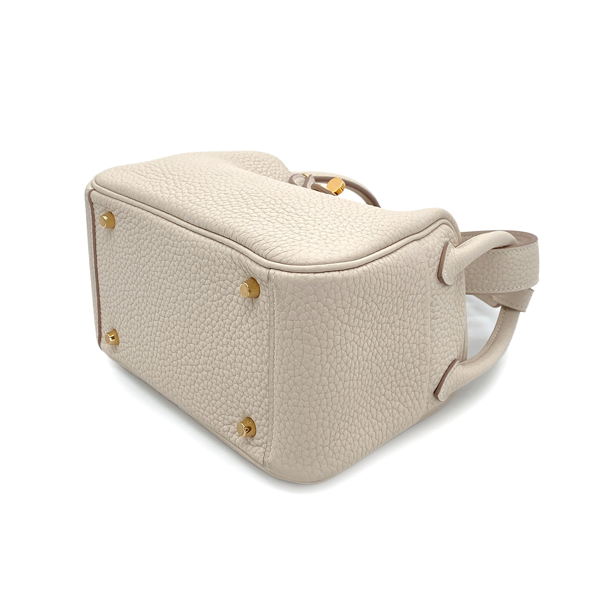 HERMES LINDY MINI 20 CRAIE TAURILLON CLEMENCE SHOULDER BAG Z GHW 90266134