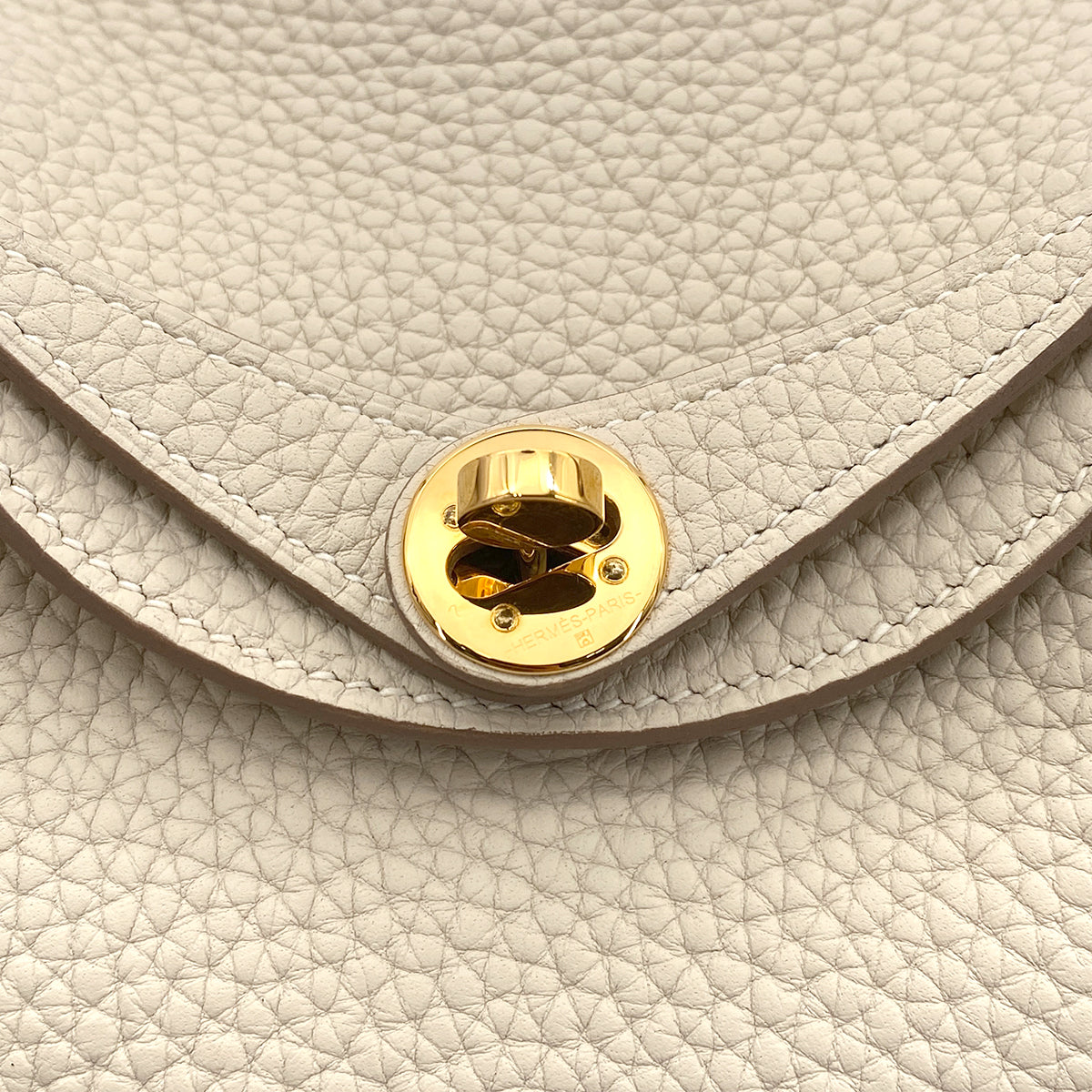 HERMES LINDY MINI 20 CRAIE TAURILLON CLEMENCE SHOULDER BAG Z GHW 90266134