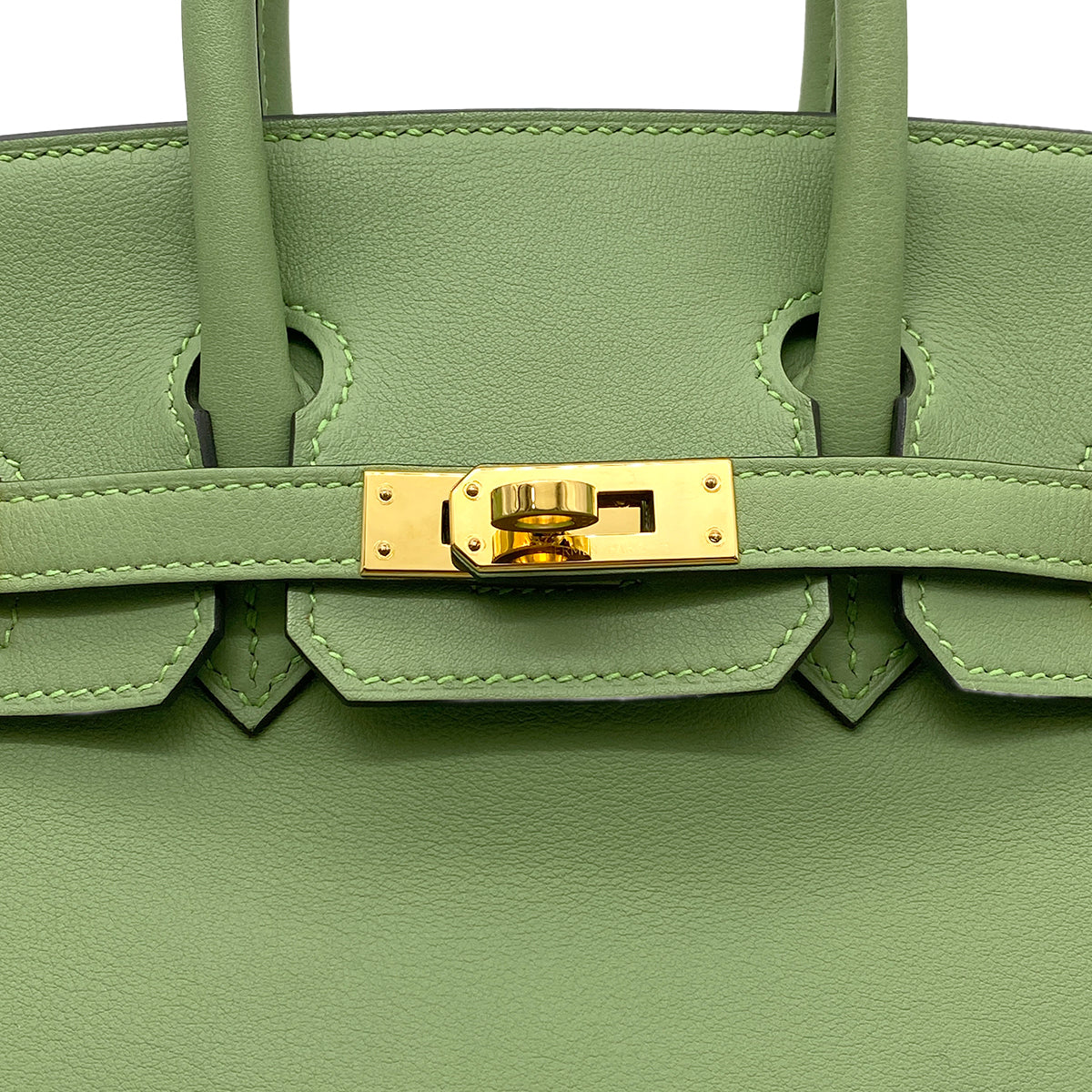 HERMES BIRKIN 25 VERT CRIQUET SWIFT HAND BAG Y GHW 90266138