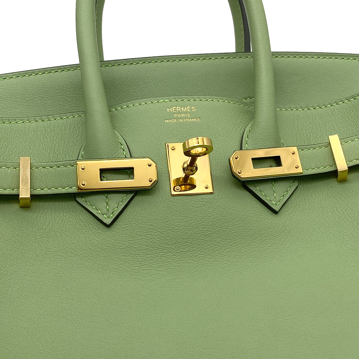 HERMES BIRKIN 25 VERT CRIQUET SWIFT HAND BAG Y GHW 90266138