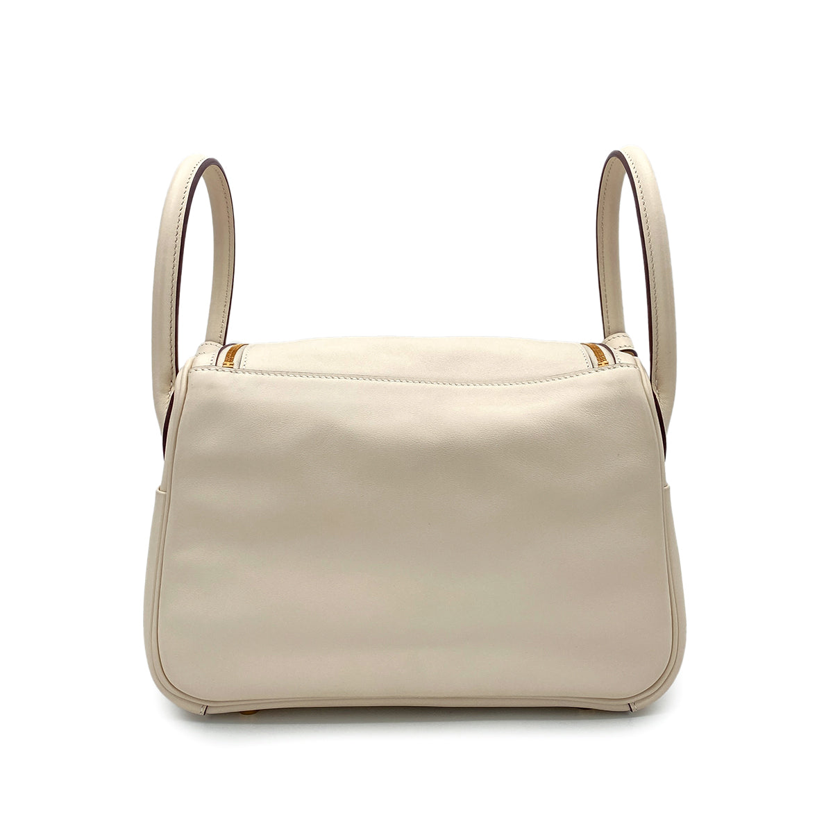 HERMES LINDY 26 VERSO NATA LIME SWIFT SHOULDER BAG U GHW 90266142