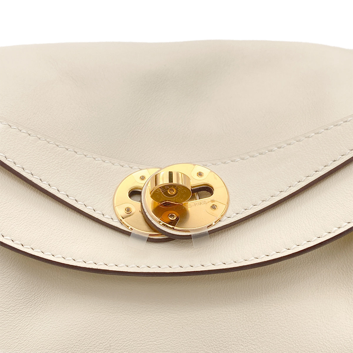 HERMES LINDY 26 VERSO NATA LIME SWIFT SHOULDER BAG U GHW 90266142