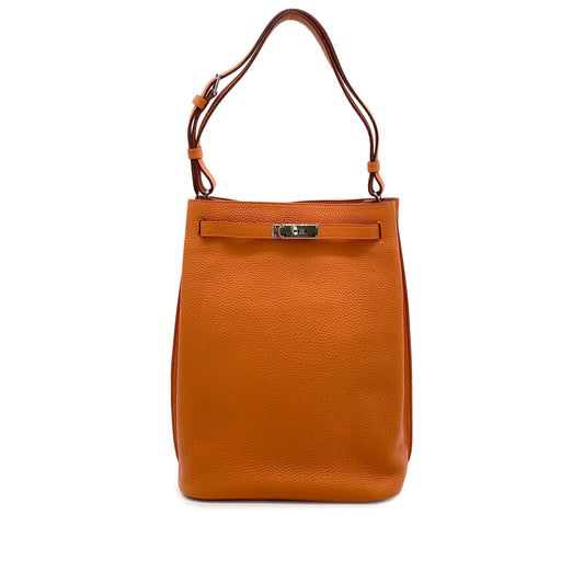 HERMES SO KELLY 26 ORANGE TOGO SHOULDER BAG □O SHW 90266146