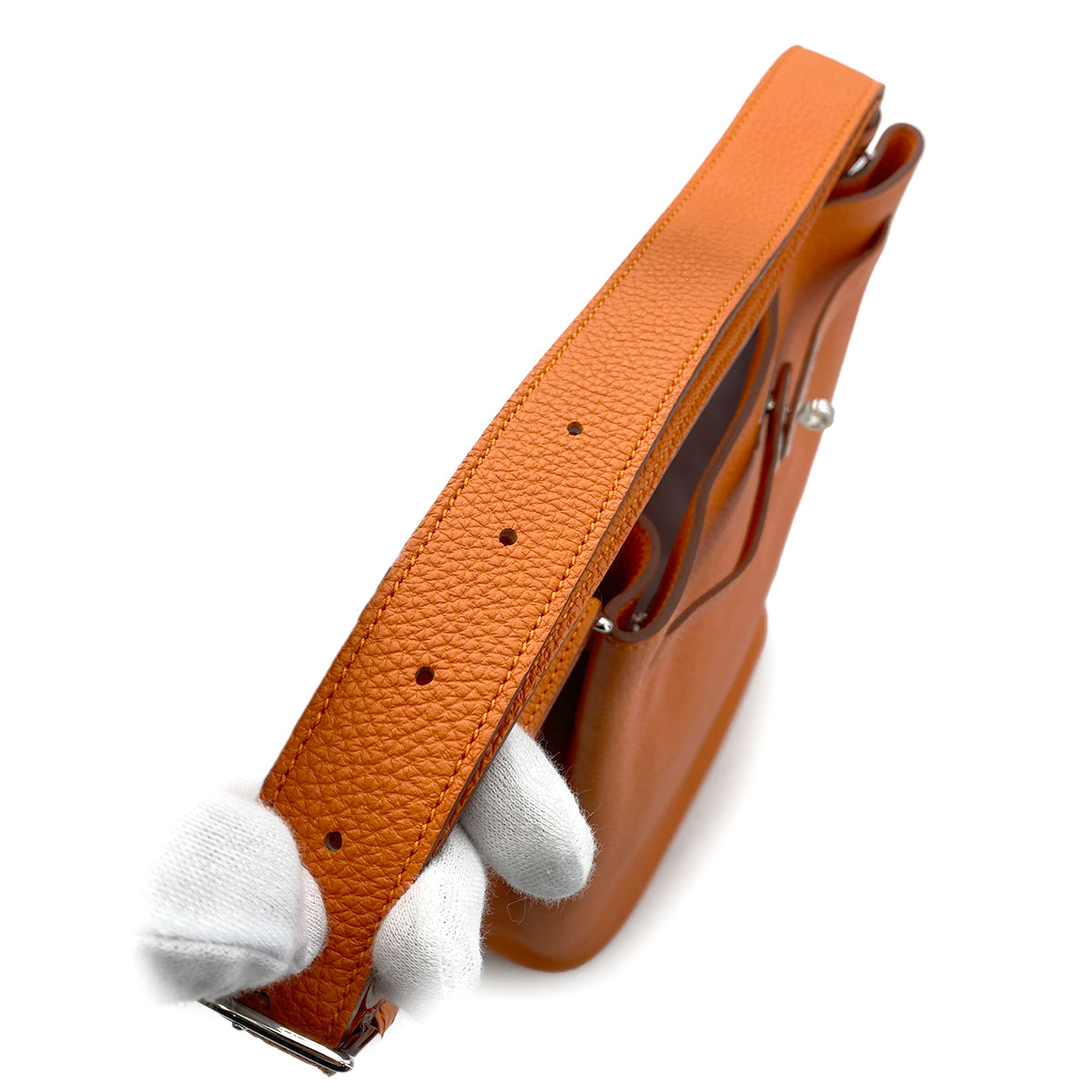 HERMES SO KELLY 26 ORANGE TOGO SHOULDER BAG □O SHW 90266146