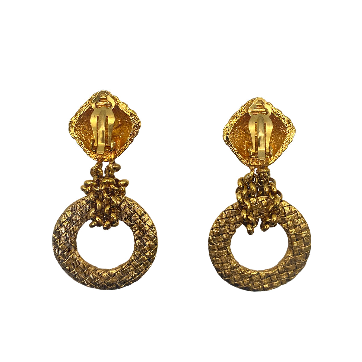 CHANEL VINTAGE EARRINGS COCOMARK SWING ACCESSORY 29 90266151