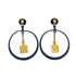 CHANEL VINTAGE EARRINGS COCOMARK HOOP PERFUME ACCESSORY 94C 90266152 - PURPOSE