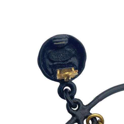 CHANEL VINTAGE EARRINGS COCOMARK HOOP PERFUME ACCESSORY 94C 90266152 - PURPOSE