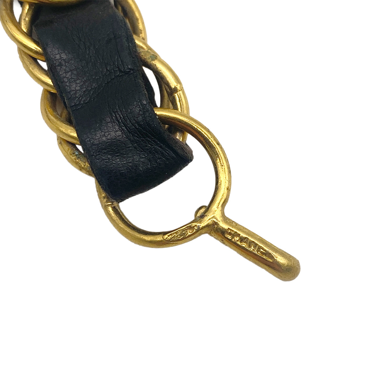 CHANEL VINTAGE NO.5 CHAIN BELT LEATHER ACCESSORY 90266157