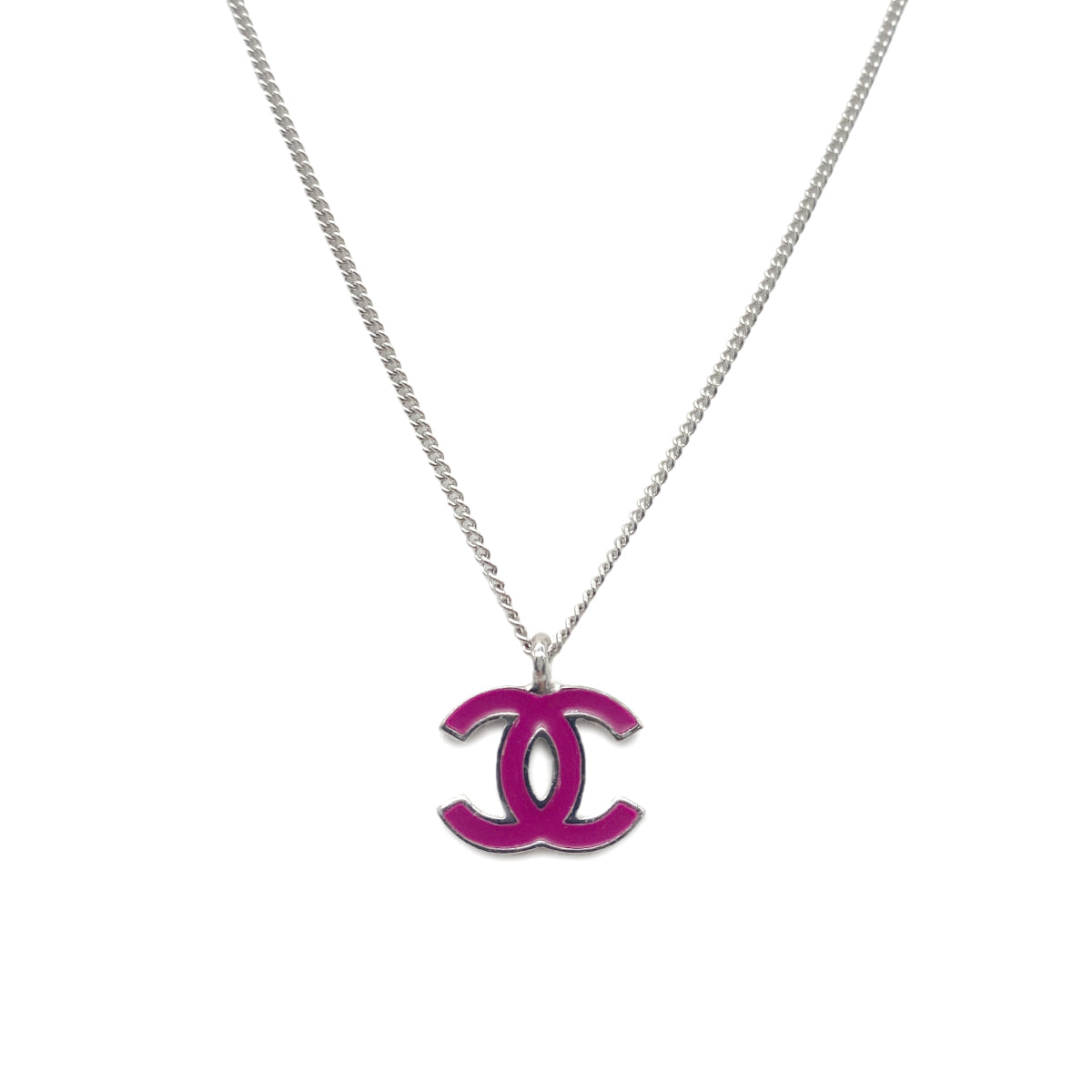 CHANEL NECKLACE COCOMARK PURPLE ACCESSORY 02C 90266167