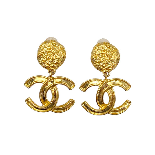 CHANEL VINTAGE EARRINGS COCOMARK SWING ACCESSORY 95A 90266169