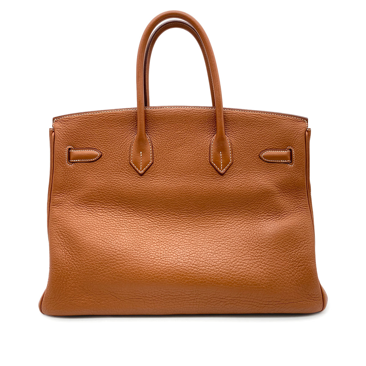 HERMES BIRKIN 35 FAUVE TAURILLON CLEMENCE HAND BAG □I GHW 90266247