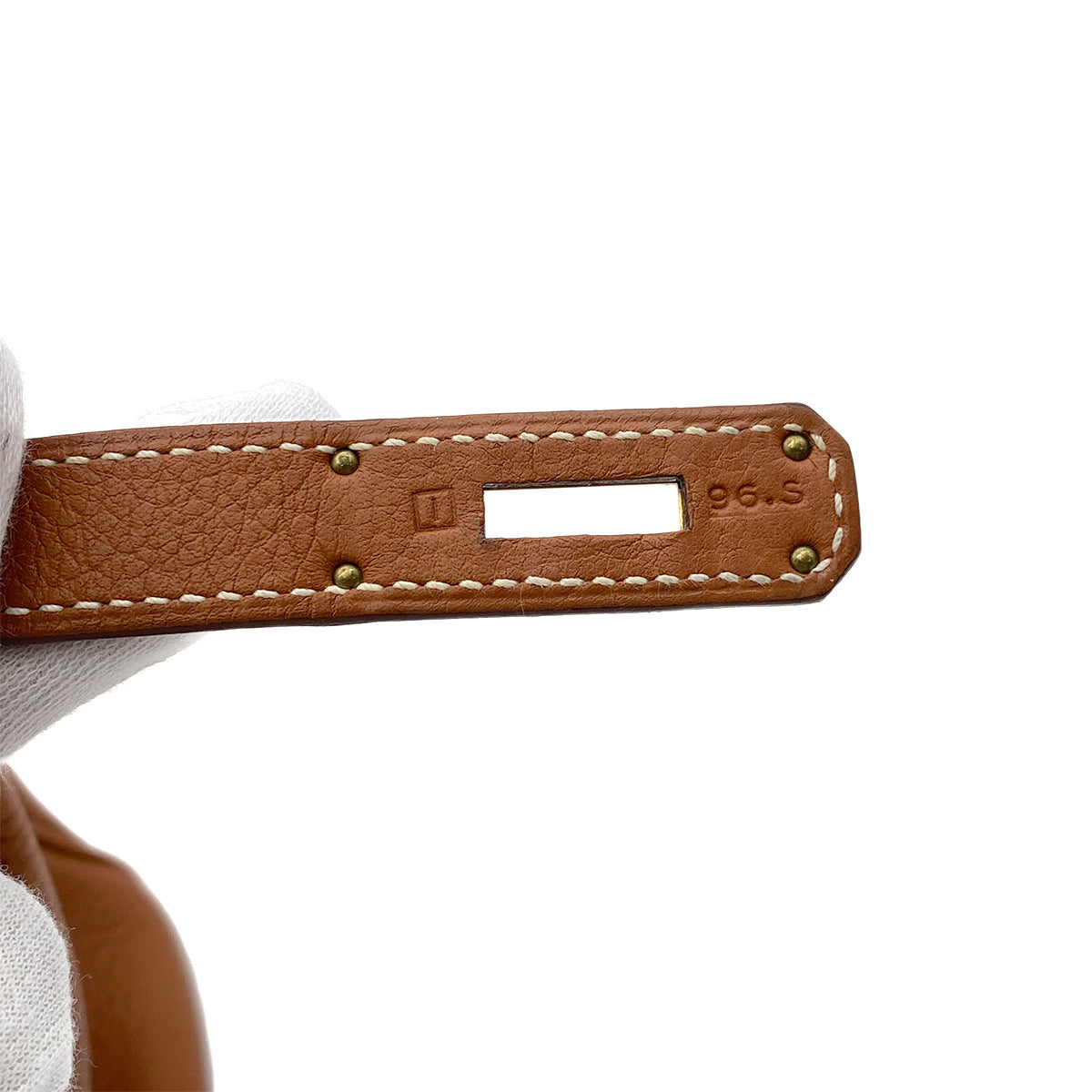 HERMES BIRKIN 35 FAUVE TAURILLON CLEMENCE HAND BAG □I GHW 90266247